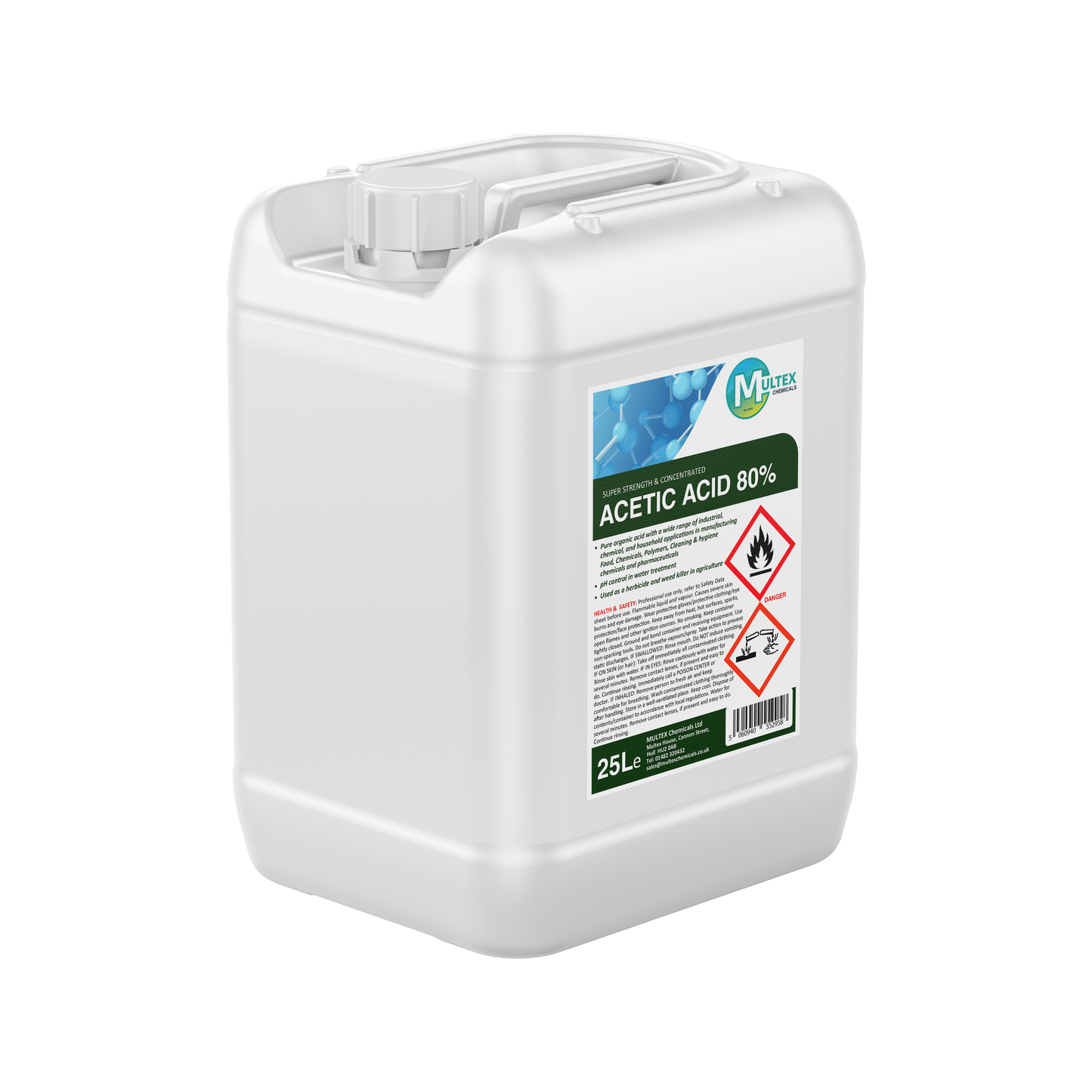 Acetic Acid 80% – Super Strength & Concentrated