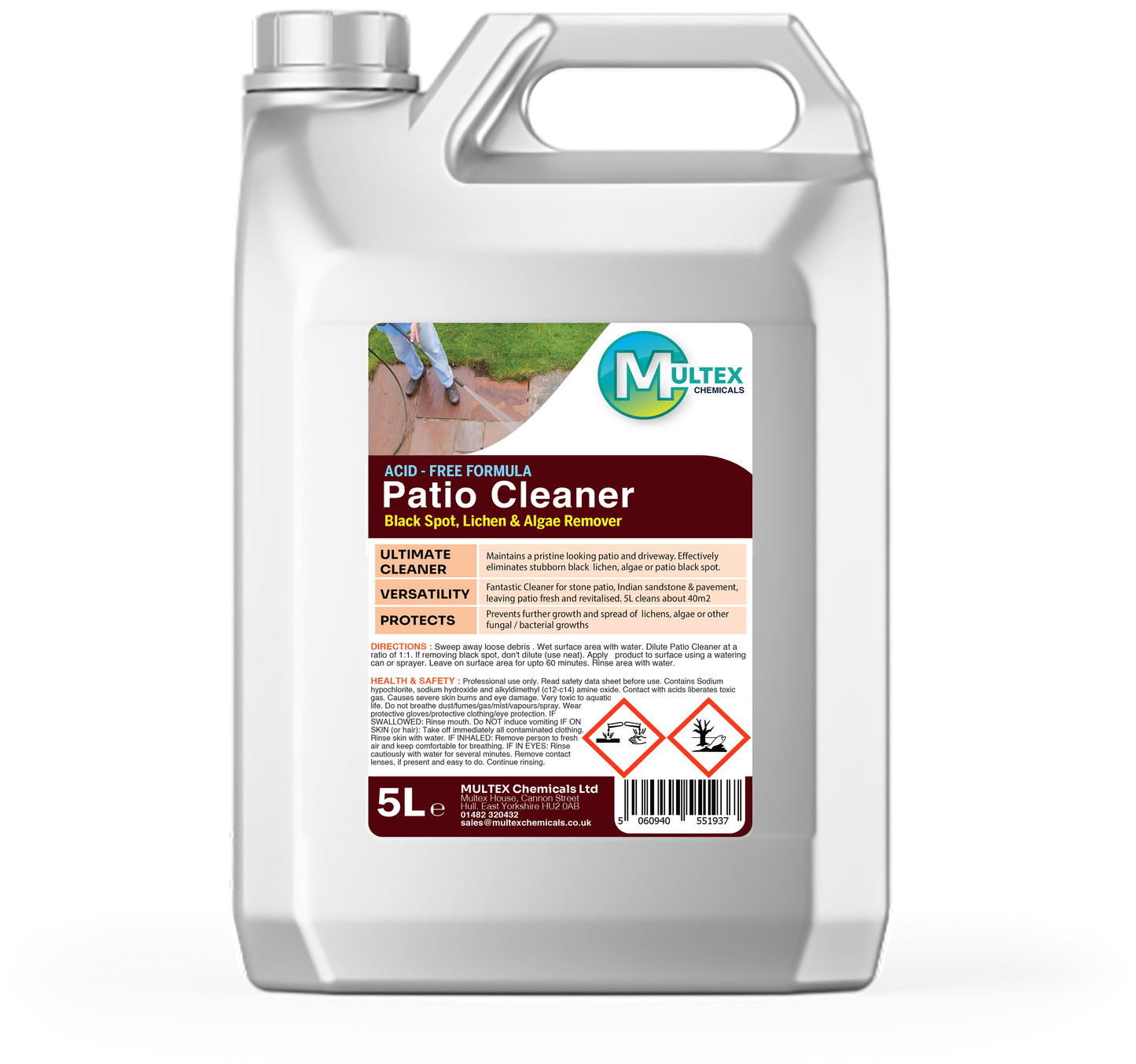 Acid-Free Patio Cleaner 5L