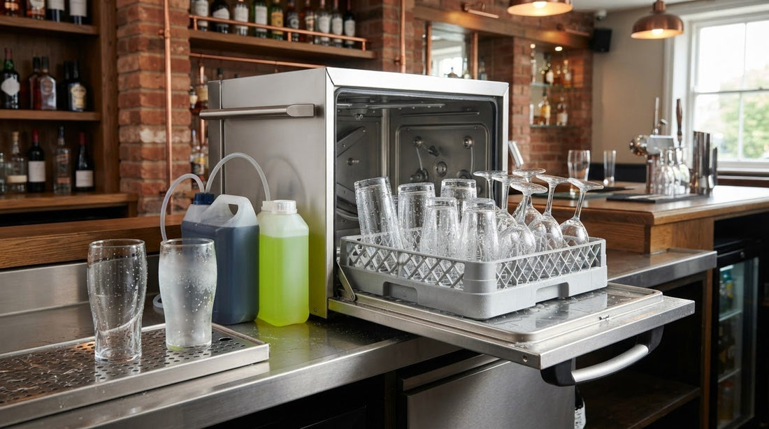 Glass Wash Detergent for Pub Glassware and Glasswasher Care