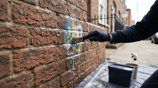 Graffiti remover for bare brickwork