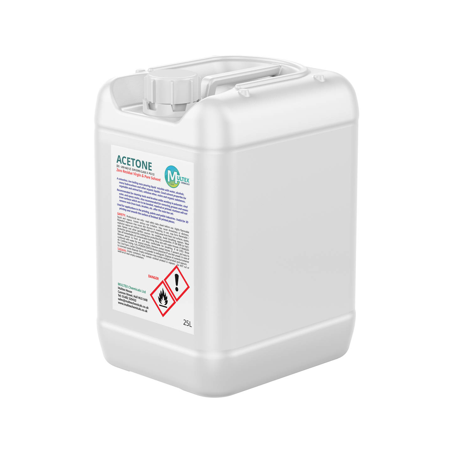 Acetone Zero Residue Virgin & Pure Solvent