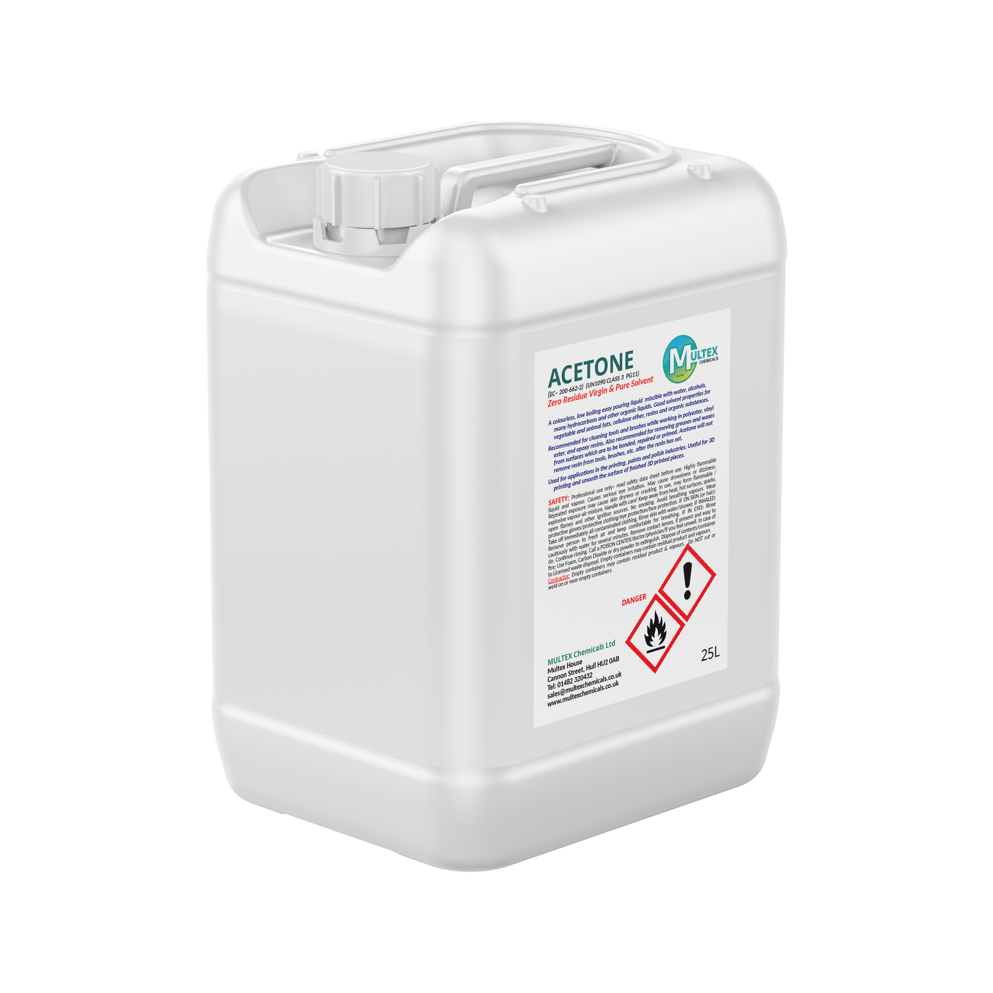 Acetone Zero Residue Virgin & Pure Solvent