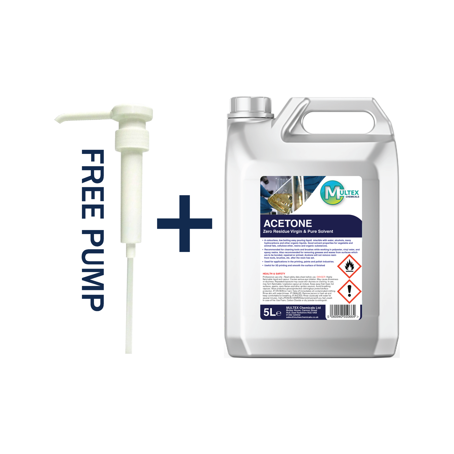 Acetone Zero Residue Virgin & Pure Solvent
