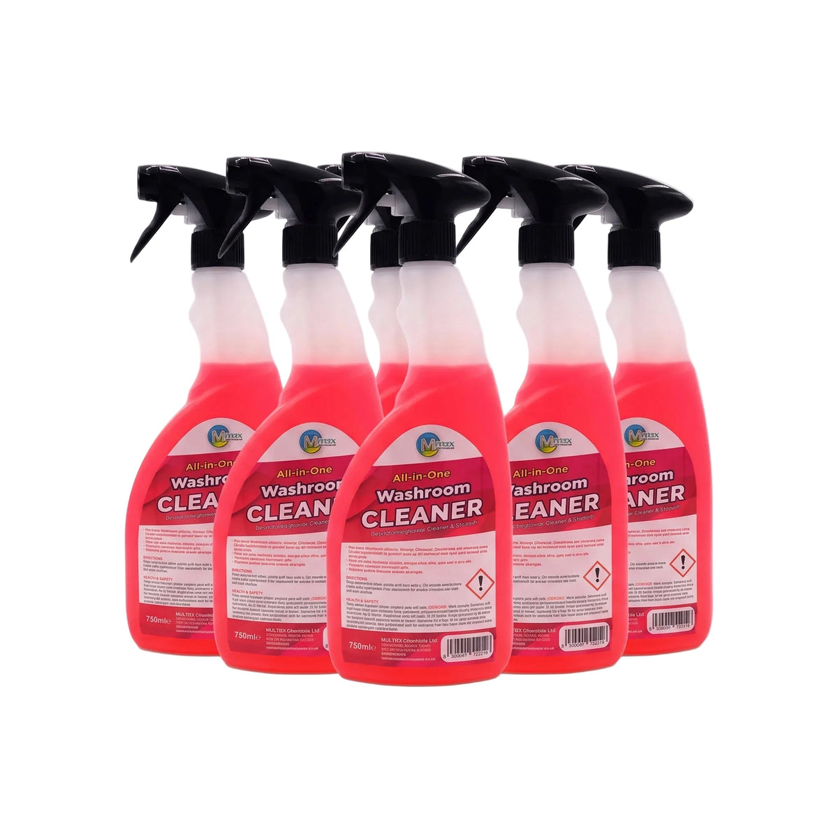 Multex All-in-One Washroom Cleaner trade multipack image 3, ready-to-use bathroom and washroom cleaner.