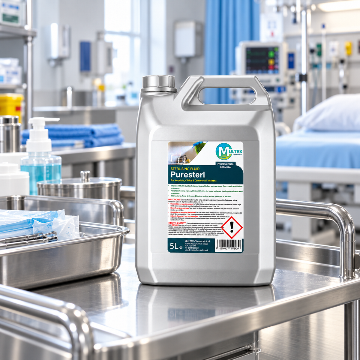 Multex Puresterl Sterilising Fluid & Disinfectant – 5L & 25L