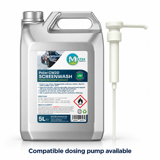 Multex Polar CW20 Concentrated Screenwash – Professional Windscreen Washer Fluid