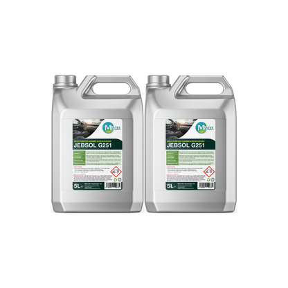 JEBSOL G251 Multi-Purpose Concentrated Cleaner and Deodoriser by Multex Chemicals, bulk 5L commercial hard surface floor cleaning container.