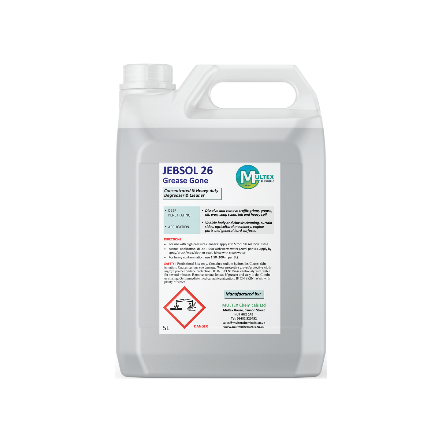 JEBSOL 26 Grease-Gone Concentrate 5L