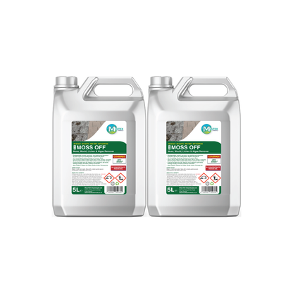 Multex Moss Off 5L bundle - Professional high-performance moss and algae remover for outdoor surfaces.