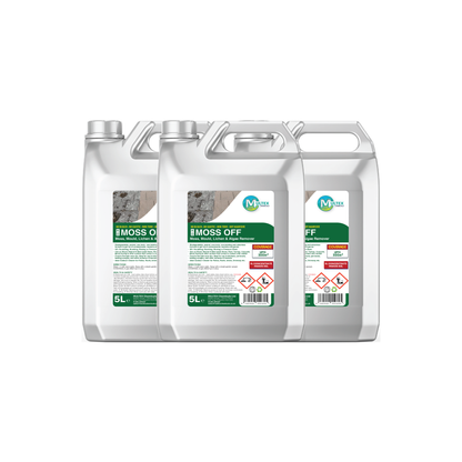 Multex Moss Off 5L bundle - Professional high-performance moss and algae remover for outdoor surfaces.