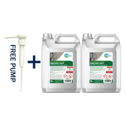 Multex Moss Off 5L bundle - Professional high-performance moss and algae remover for outdoor surfaces.
