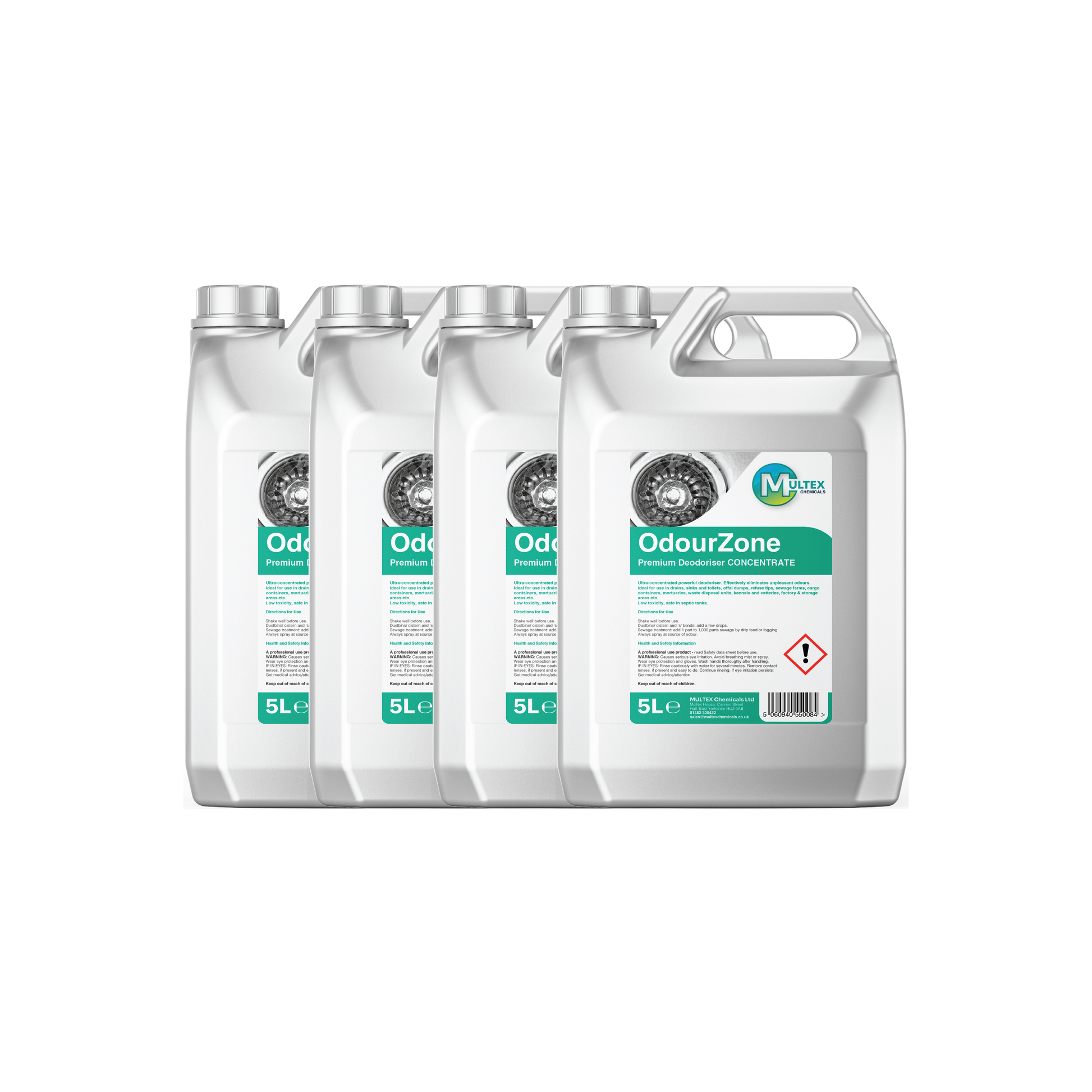 Odourzone Professional Odour Neutraliser and Freshener Bulk Container by Multex Chemicals, bulk 5L air and fabric deodoriser.