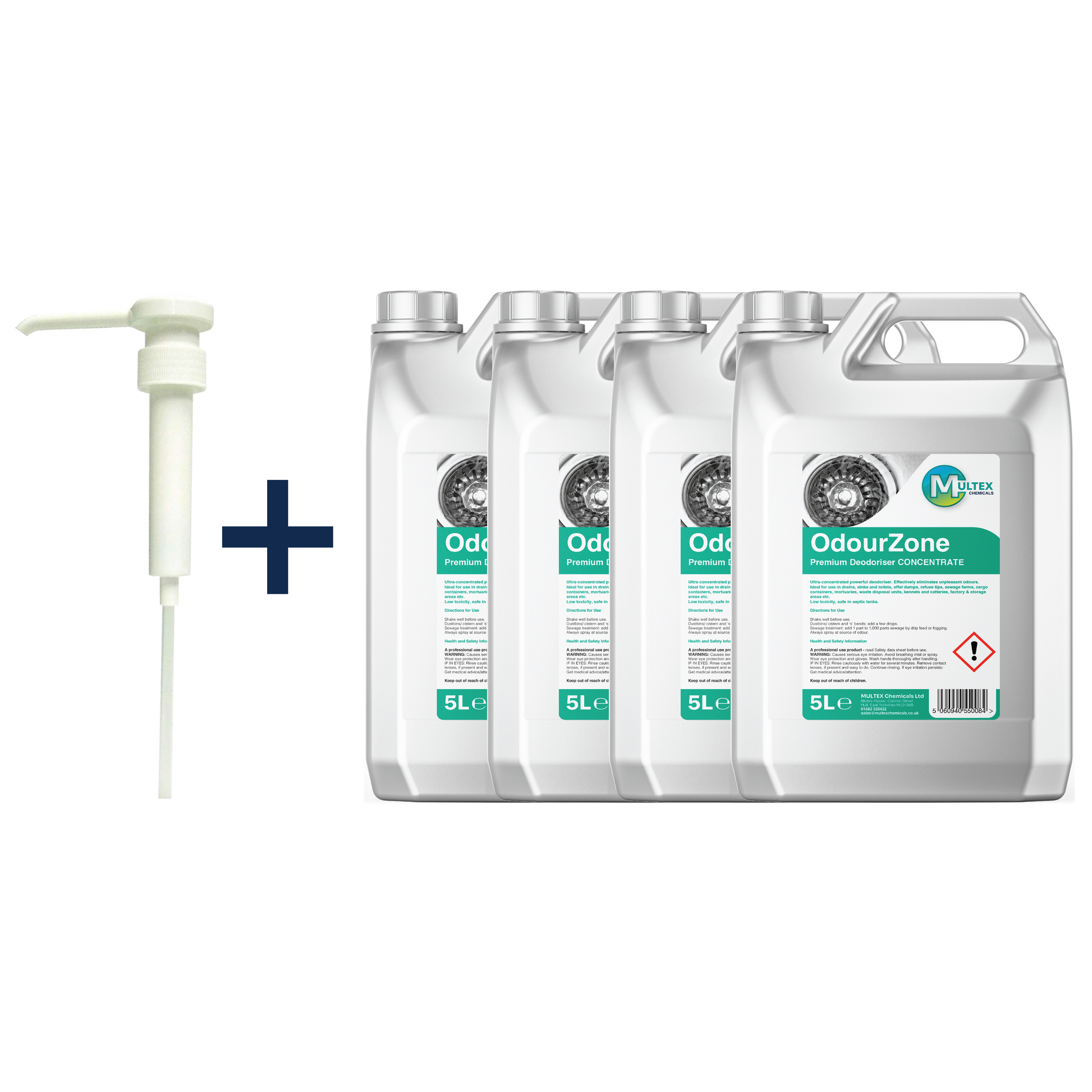 Odourzone Professional Odour Neutraliser and Freshener Bulk Container by Multex Chemicals, bulk 5L air and fabric deodoriser.