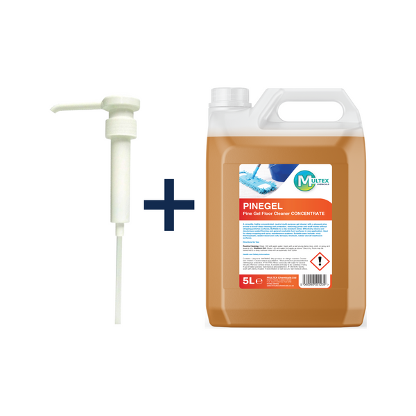 Multex Pine Gel Floor Cleaner 5L bundle - Concentrated sanitising gel for professional floor maintenance.