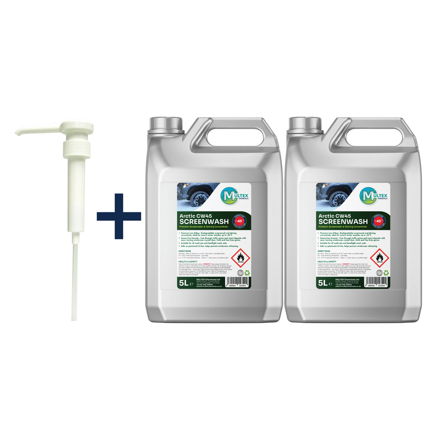 Extreme Sub-Zero Windscreen De-Icer & Bug Cleaner – Arctic CW45 Ultra-Concentrated Screenwash (-45°C)
