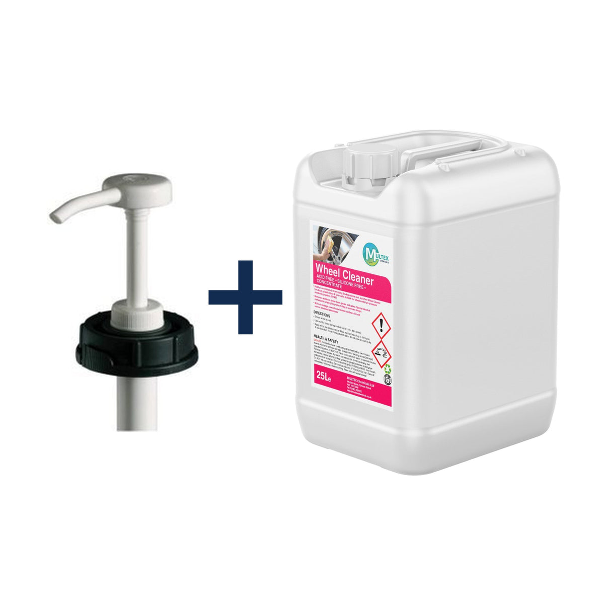 Wheel Cleaner – Non-Acidic Professional Concentrate – 5L & 25L — 25L trade drum + 1 dosing pump (DIN61)