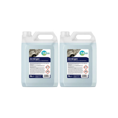 Ali-Bright Aluminium Acid Cleaner & Descaler – Heavy Duty 5L & 25L Industrial Brightener — 2 × 5L bundle