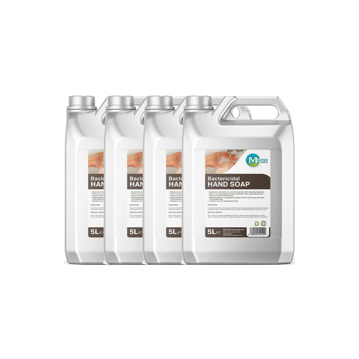 Hand Soap - Bactericidal – 5L & 25L — 4 × 5L bundle