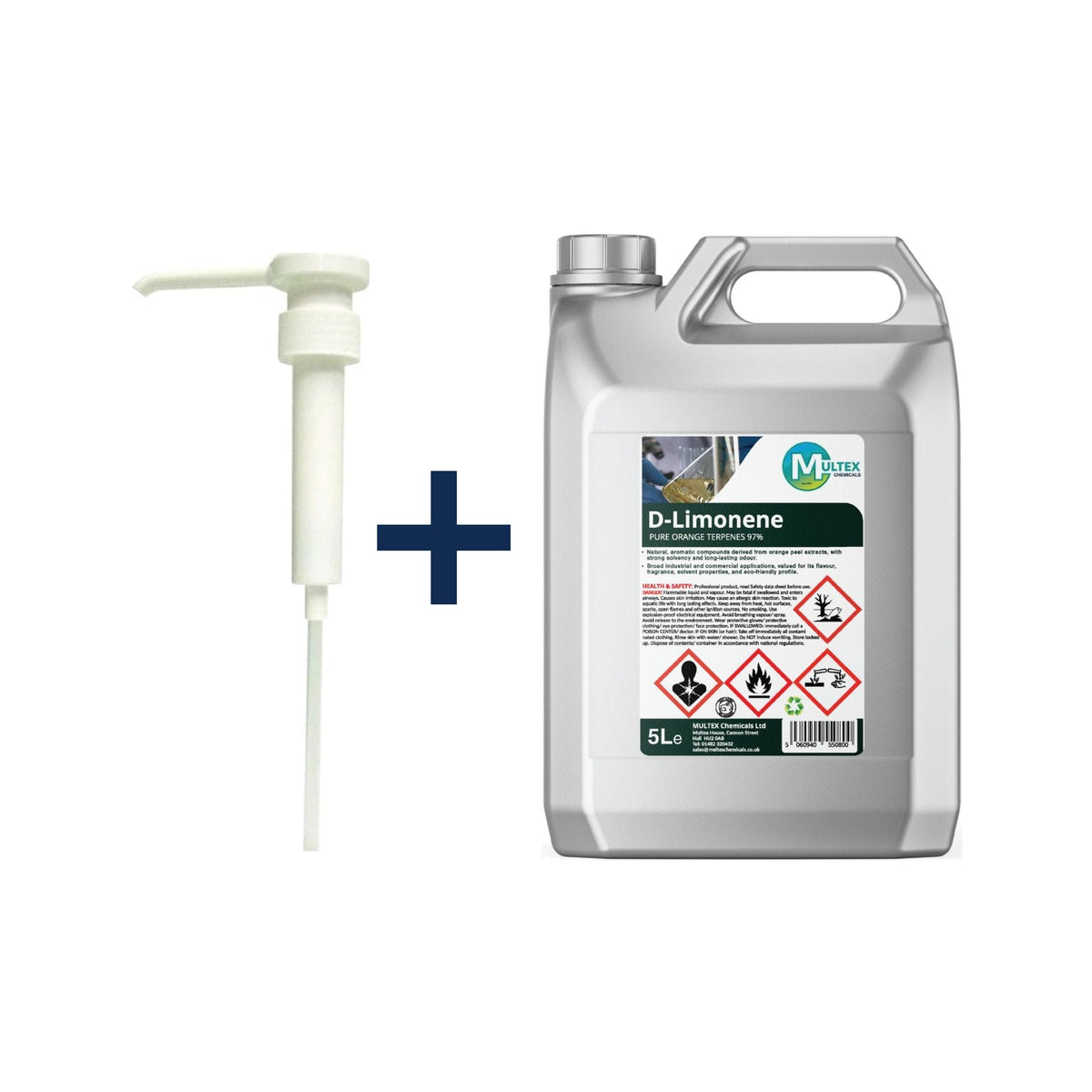 D-Limonene Pure Orange Terpenes 97% – 5L & 25L — 5L (Includes Precision Dosing Pump)