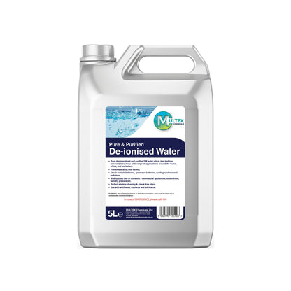 De-ionised Water – 5L & 25L — 5L
