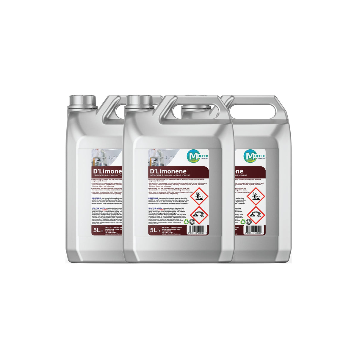 D'Limonene Concentrated Citrus Degreaser & Cleaner – 5L & 25L — 3 × 5L bundle