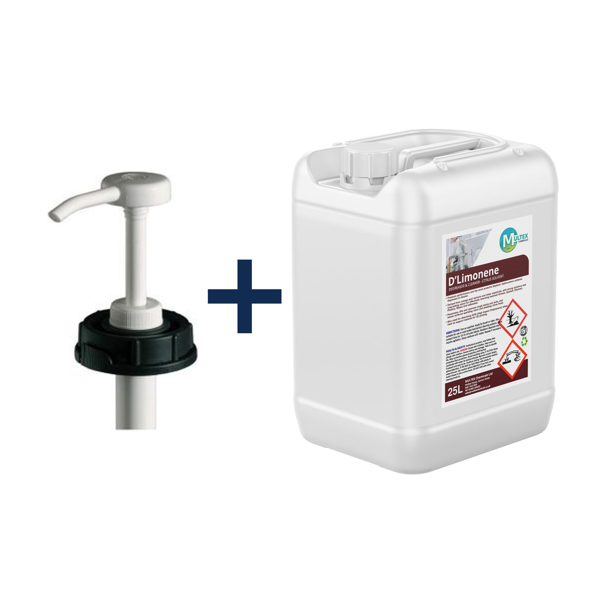 D'Limonene Concentrated Citrus Degreaser & Cleaner – 5L & 25L — 25L trade drum + 1 dosing pump (DIN61)