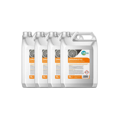 Drainastic Commercial Powerful Drain Unblocker Concentrate — 4 × 5L bundle