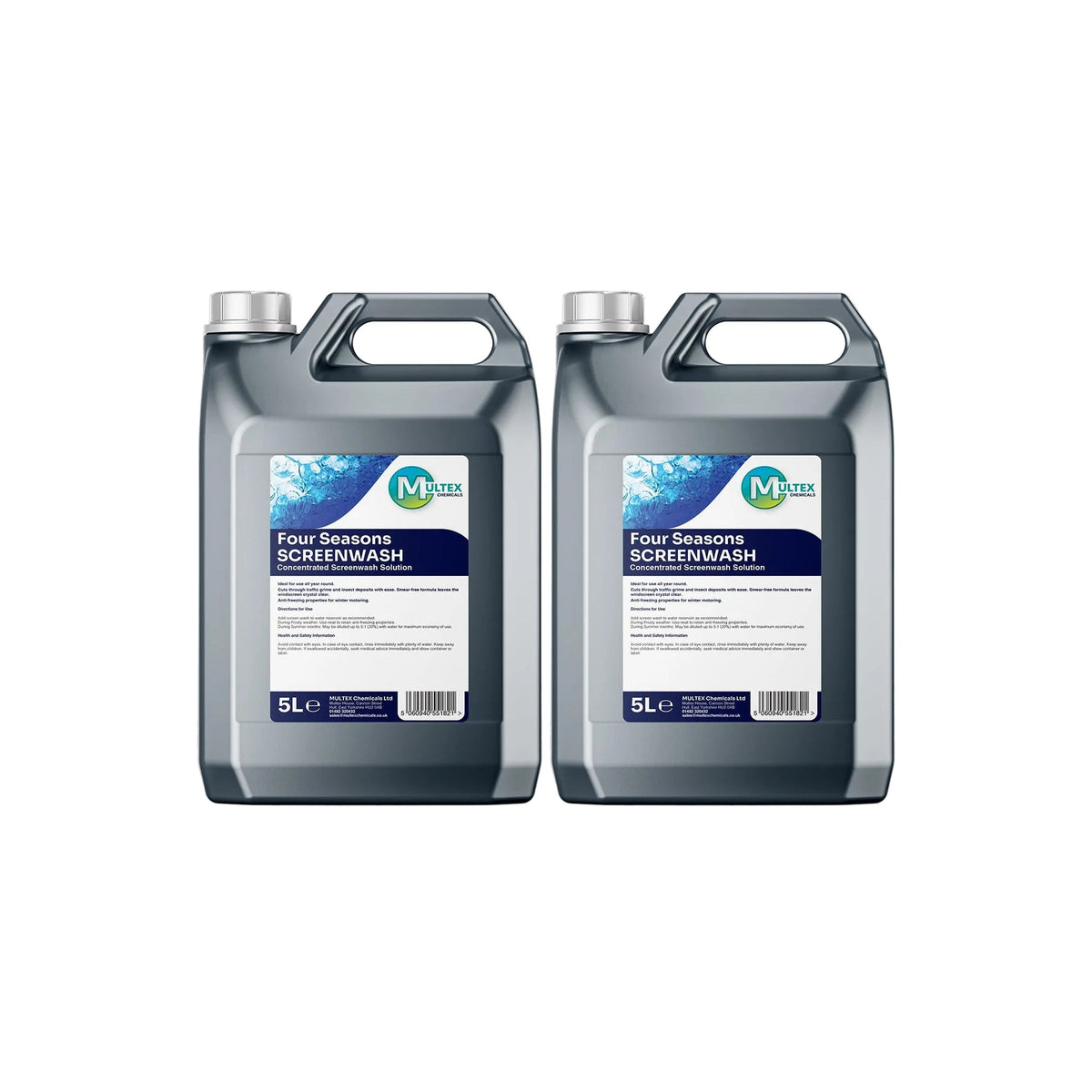 Four Seasons Concentrated Screenwash – All-Season Windscreen Cleaner 5L & 25L — 2 × 5L bundle