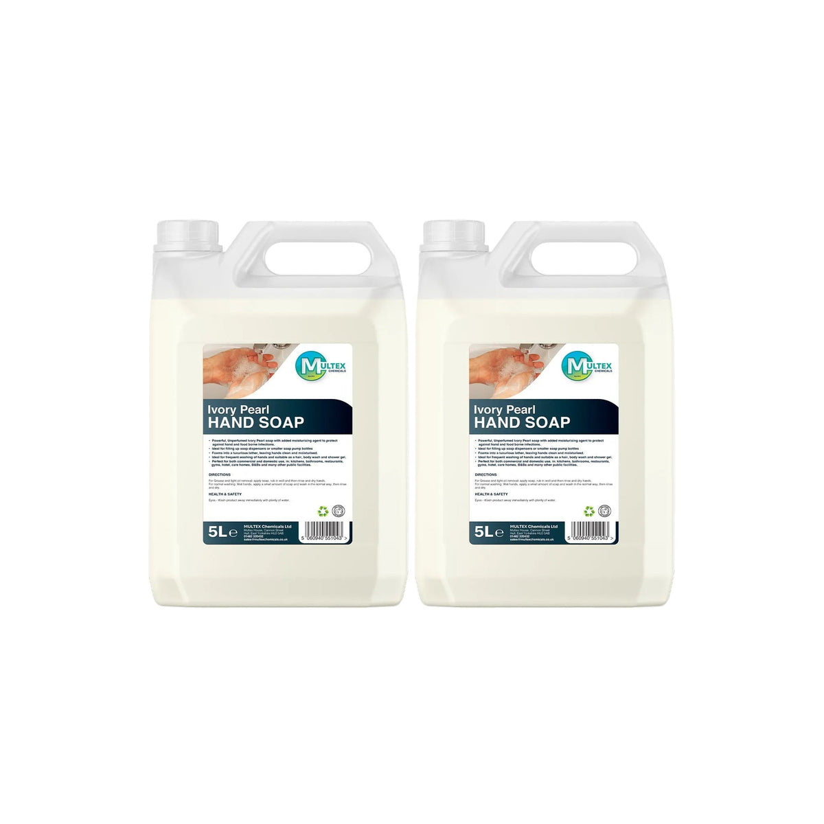 Ivory Pearl Unscented Foaming Hand Soap — 2 × 5L bundle