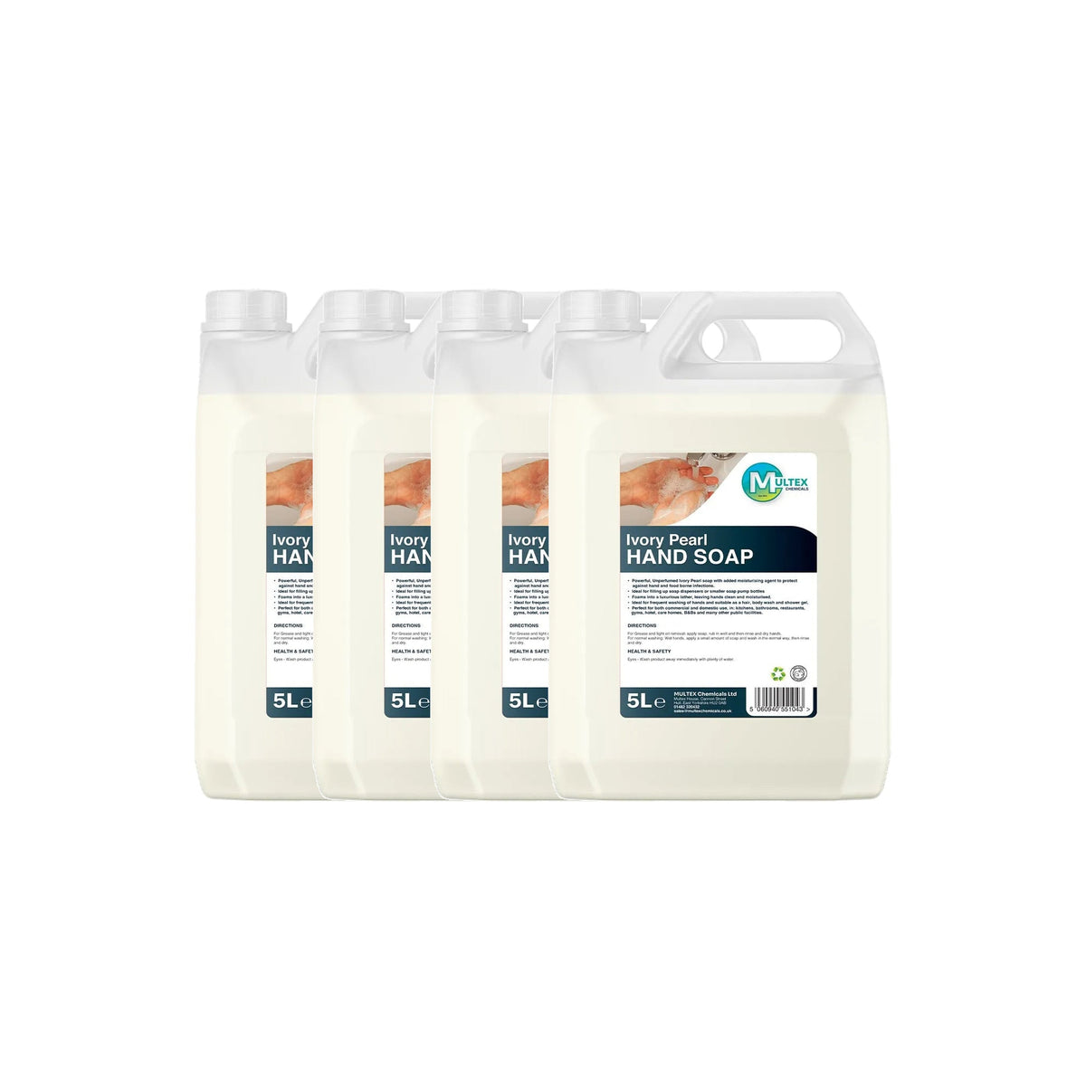Ivory Pearl Unscented Foaming Hand Soap — 4 × 5L bundle