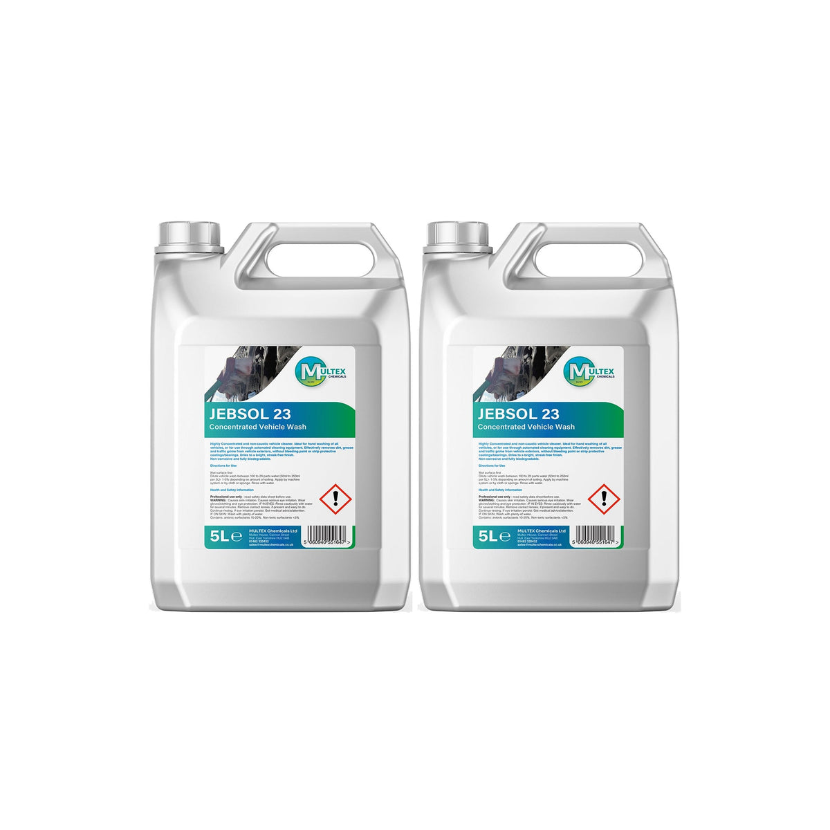 Jebsol 23 Concentrated Vehicle Wash – 5L & 25L — 2 × 5L bundle