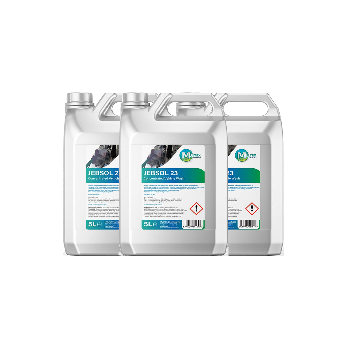 Jebsol 23 Concentrated Vehicle Wash – 5L & 25L — 3 × 5L bundle