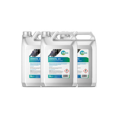 Jebsol 23 Concentrated Vehicle Wash – 5L & 25L — 3 × 5L bundle