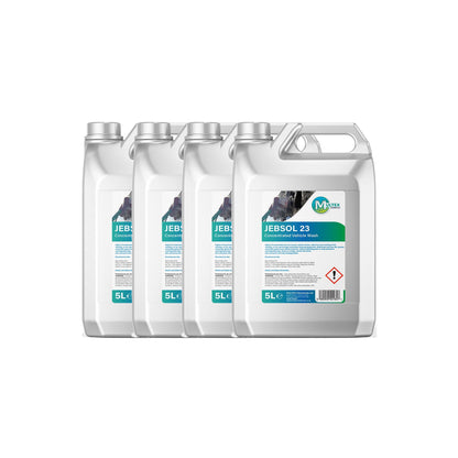 Jebsol 23 Concentrated Vehicle Wash – 5L & 25L — 4 × 5L bundle