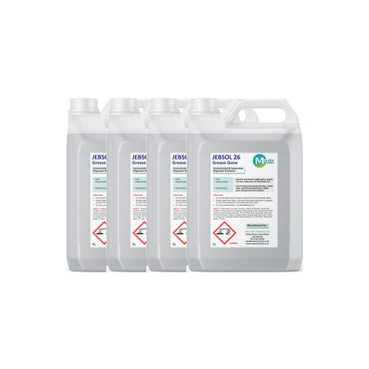 JEBSOL 26 Grease-Gone Concentrate – 5L & 25L — 4 × 5L bundle