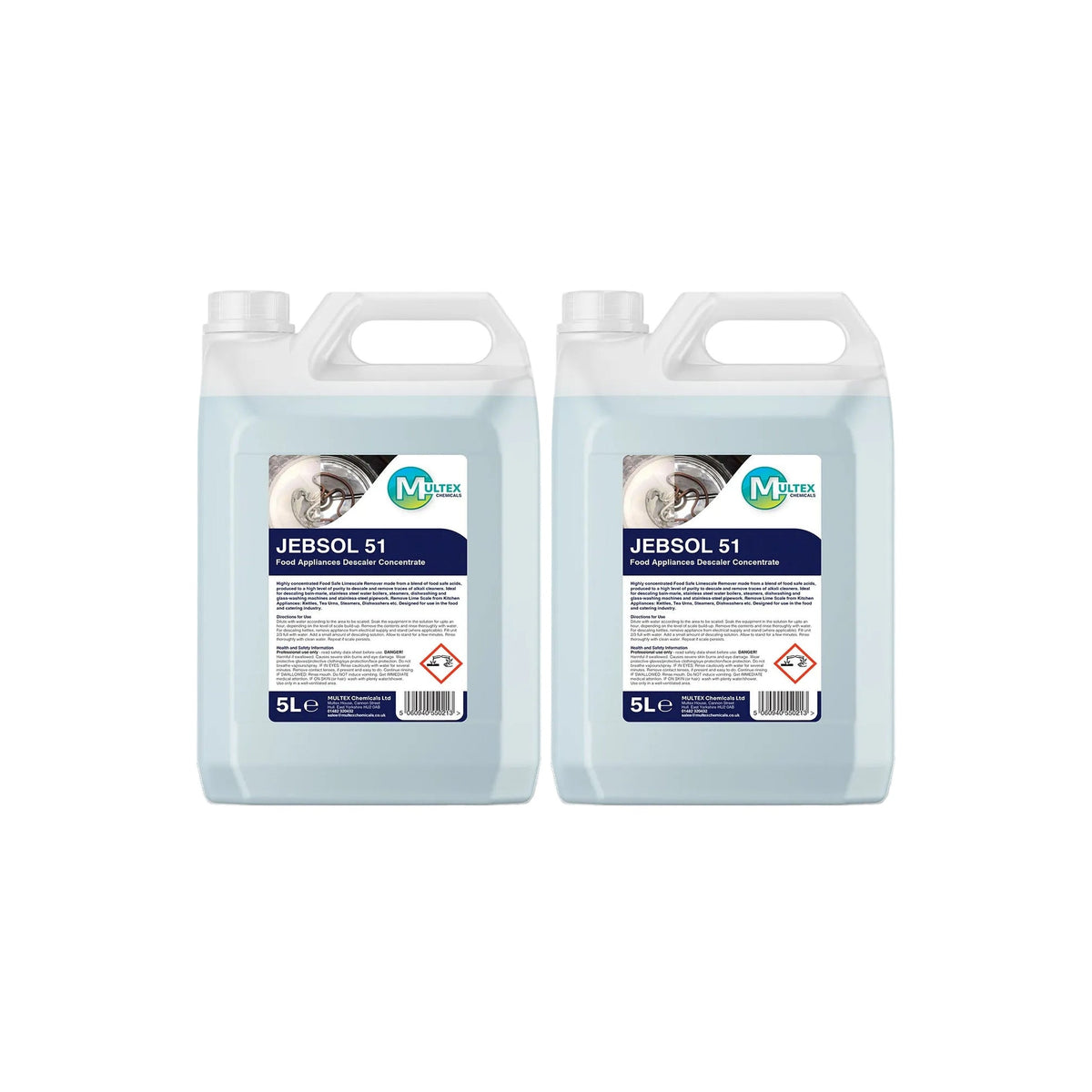 JEBSOL 51 Food Appliance Descaler Concentrate – 5L & 25L — 2 × 5L bundle