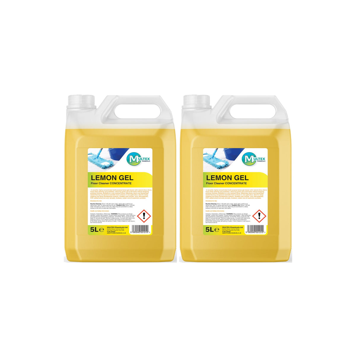 Lemon Gel Floor Cleaner Concentrate – 5L & 25L — 2 × 5L bundle