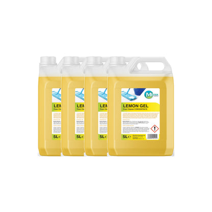 Lemon Gel Floor Cleaner Concentrate – 5L & 25L — 4 × 5L bundle
