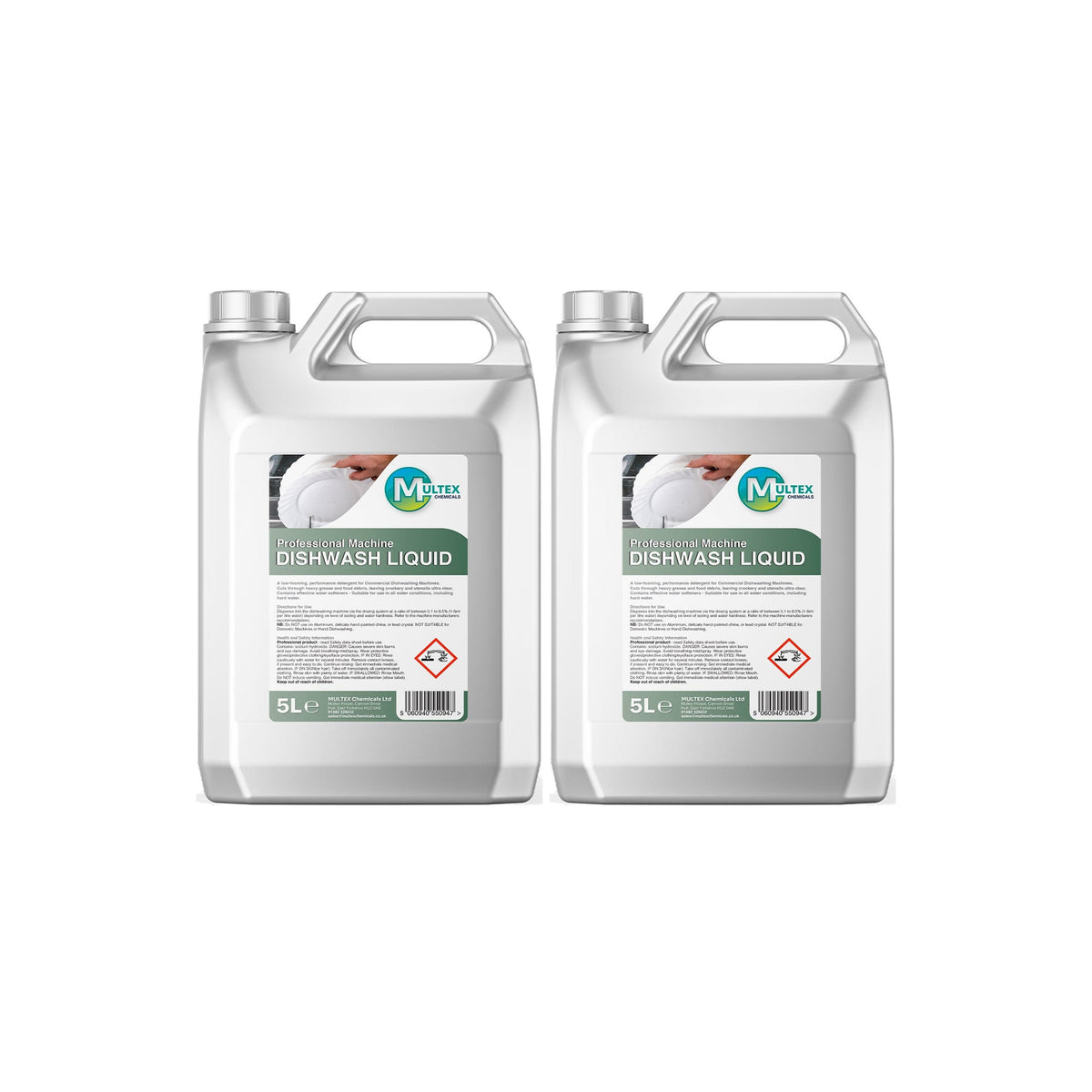Commercial Machine Dishwash Liquid – 5L & 25L — 2 × 5L bundle