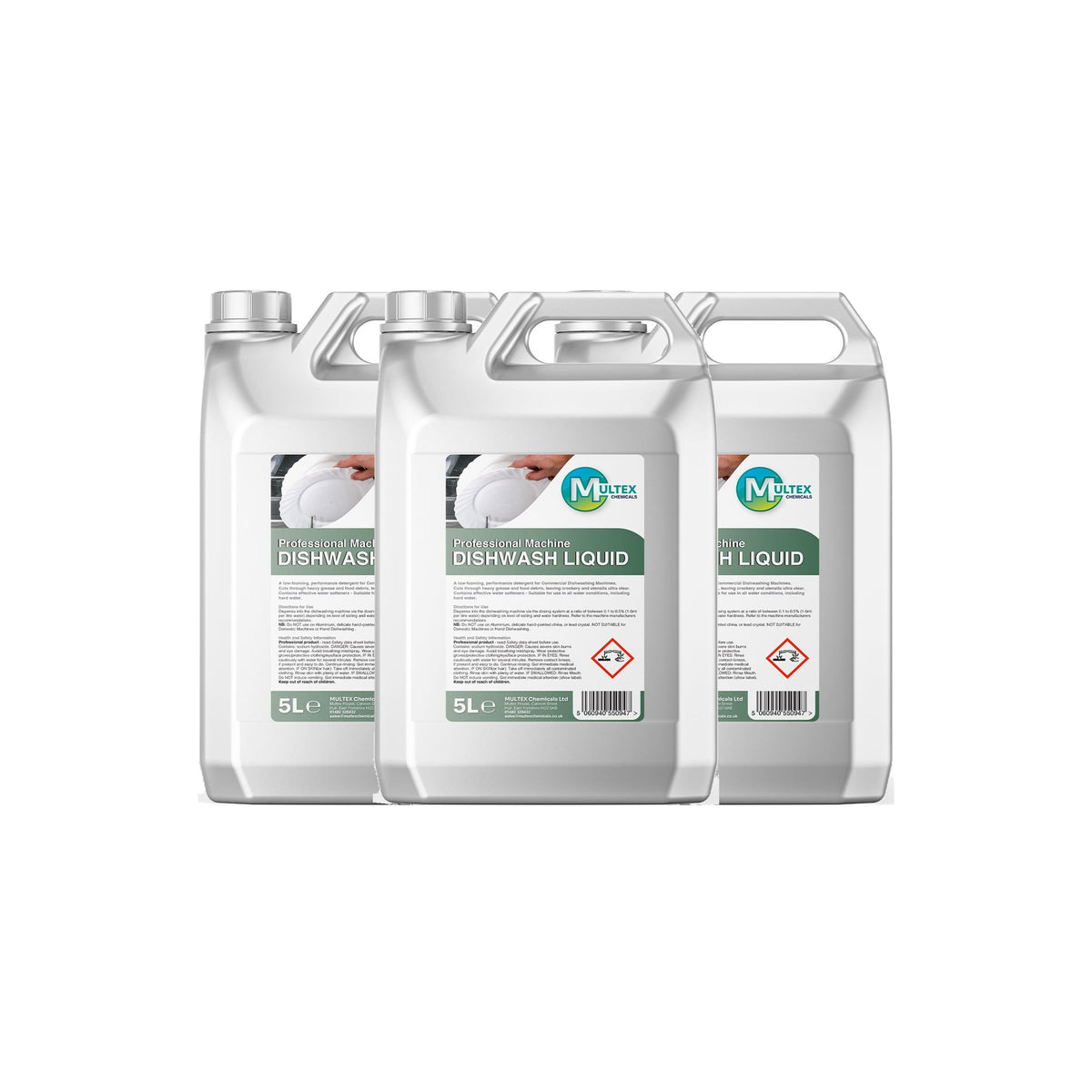 Commercial Machine Dishwash Liquid – 5L & 25L — 3 × 5L bundle