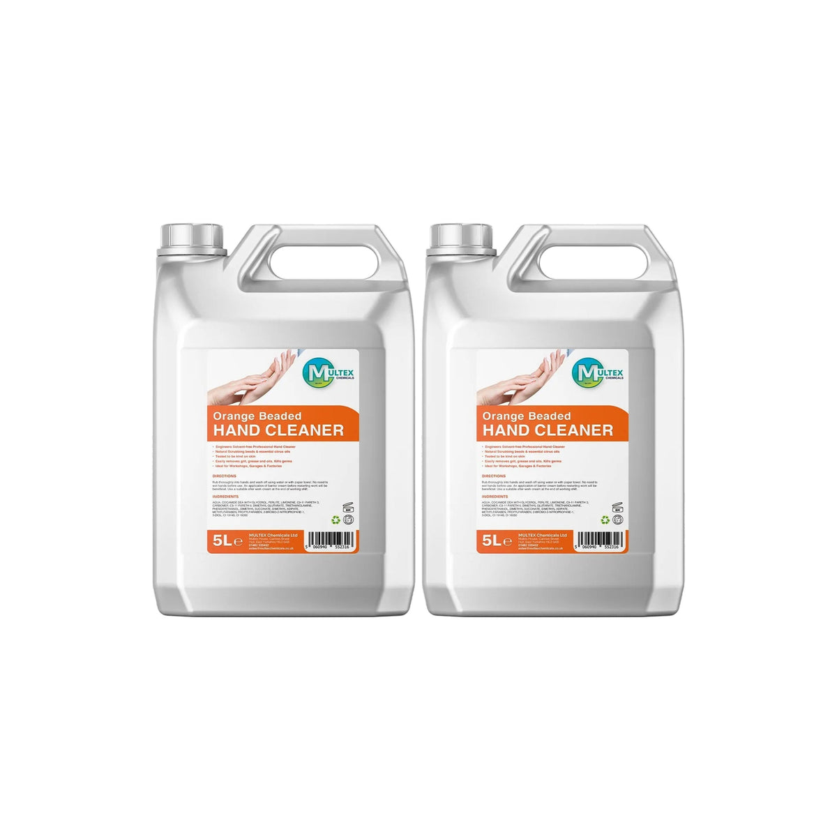 Orange Beaded Hand Cleaner – 5L & 25L — 2 × 5L bundle