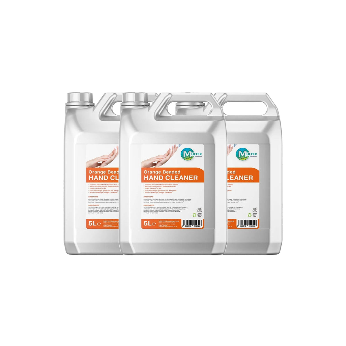 Orange Beaded Hand Cleaner – 5L & 25L — 3 × 5L bundle