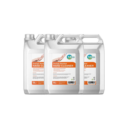 Orange Beaded Hand Cleaner – 5L & 25L — 3 × 5L bundle