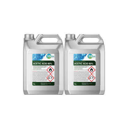 Multex Acetic Acid 80% - Ultra-high potency industrial acid for technical cleaning and descaling.
