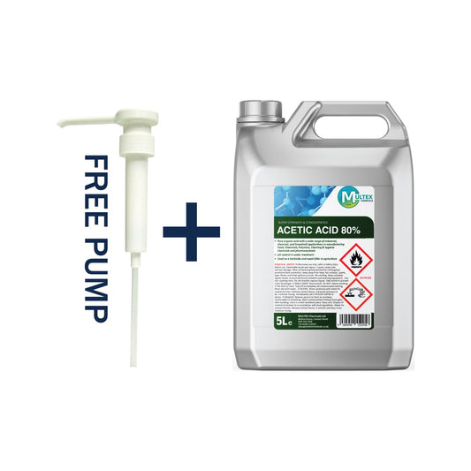 Multex Acetic Acid 80% - Ultra-high potency industrial acid for technical cleaning and descaling.
