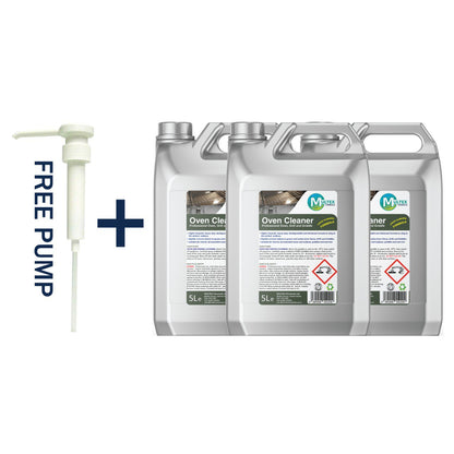 Multex Professional Oven Cleaner 5L - Heavy-duty thick clinging formula for ovens and griddles.