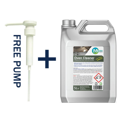 Multex Professional Oven Cleaner 5L - Heavy-duty thick clinging formula for ovens and griddles.