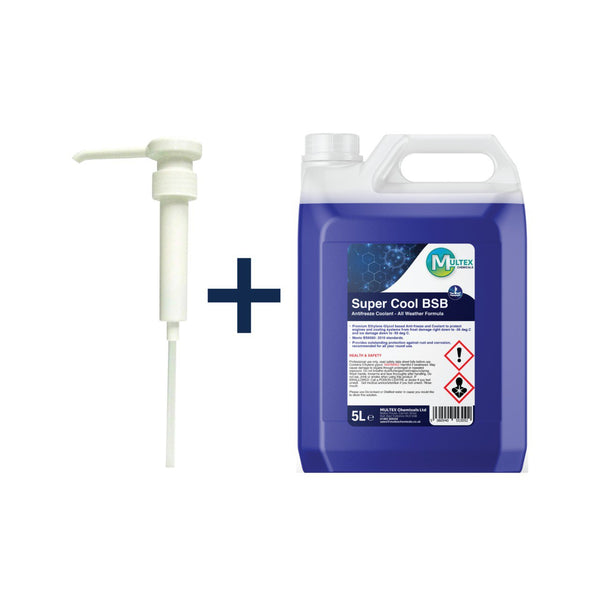 Multex Super Cool BSB 5L - Premium blue antifreeze and coolant for high-performance engine protection.
