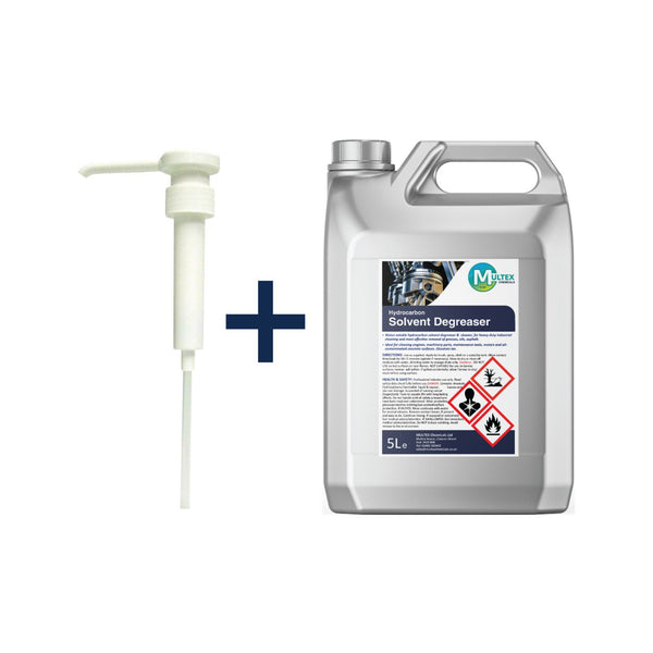 Multex Hydrocarbon Solvent Degreaser 5L - Industrial strength tar and heavy grease remover.
