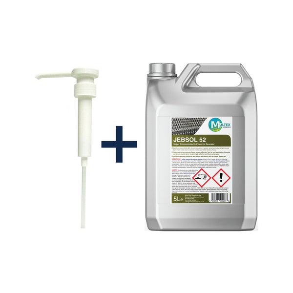 Jebsol 52 5L bundle - Professional super-concentrated industrial descaler and concrete etching agent.